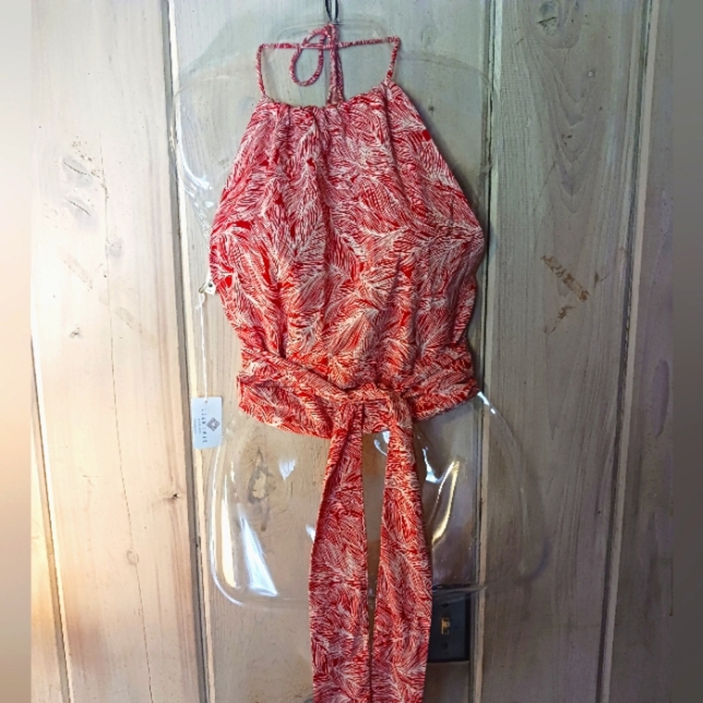 NWT TYCHE Halter Wrap Top. Size SMALL